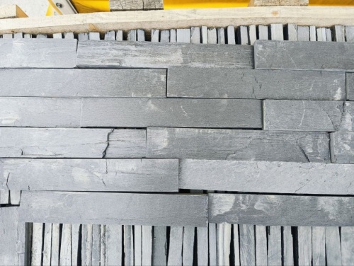 Плитка чёрная из натурального камня фасадная 30 см * 5 см, толщина 7 мм -30 мм купить в Магасе