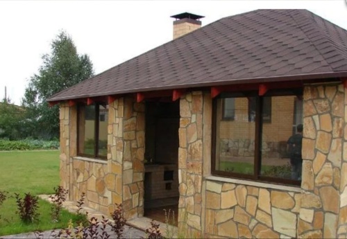 Плитняк златолит жёлтый золотистый для фасада 1,5-3см купить в Магасе