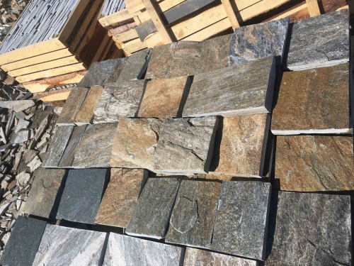 Плитка пилёная златолит Уральский для цоколя, отмостки купить в Магасе