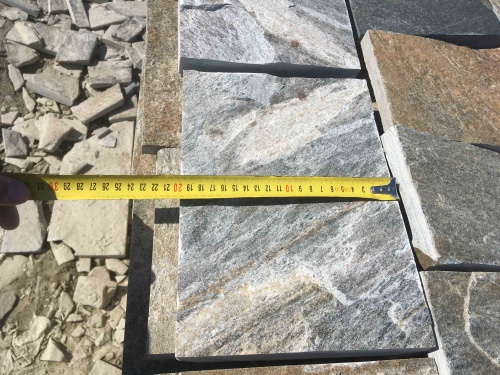 Плитка пилёная златолит Уральский для цоколя, отмостки купить в Магасе